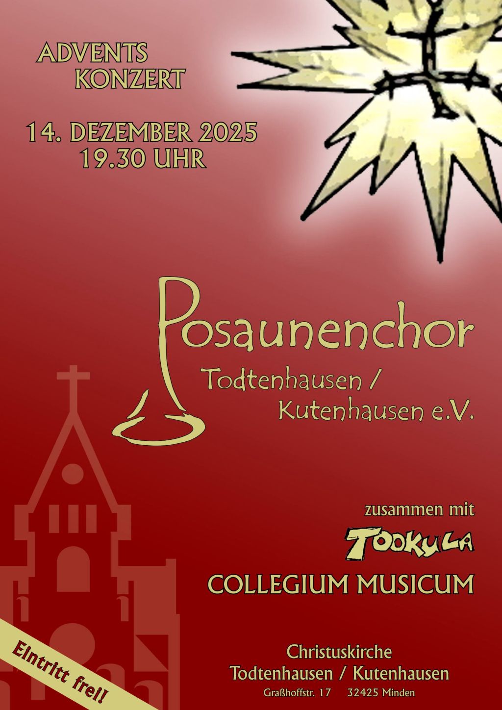 Plakat zum Adventskonzert 2025 Plakat zum Adventskonzert 2025