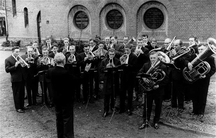 Ein Foto des Posaunenchores von 1965